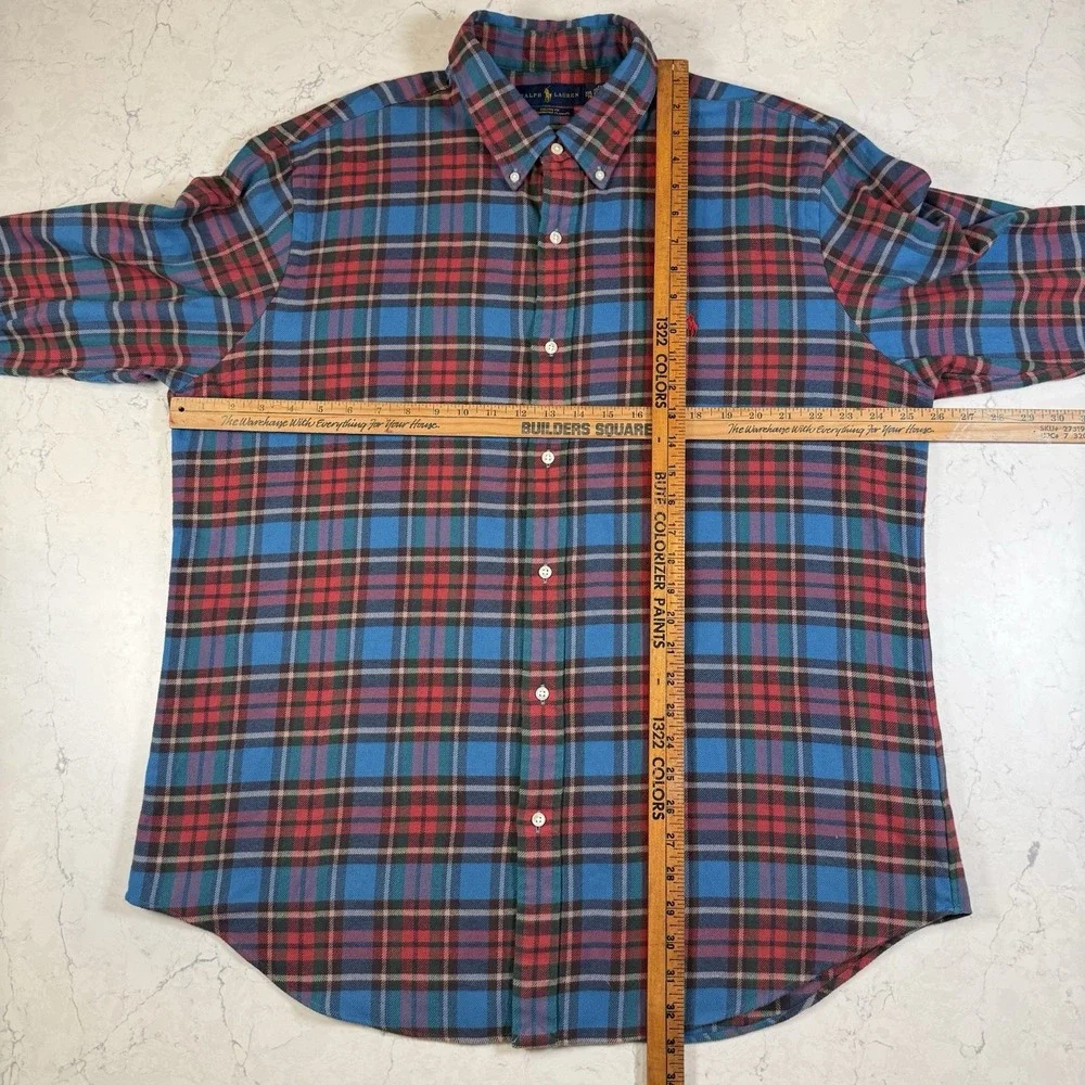 Polo Ralph Lauren Classic Fit Performance Flannel Shirt XXL Plaid Long Sleeve